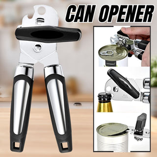 Manual Handheld Can Opener With Cutting Wheel Blade Lid Cap Openers Phosgene