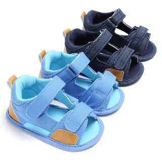 Denim baby Velcro sandals toddler shoes baby shoes - Phosgene