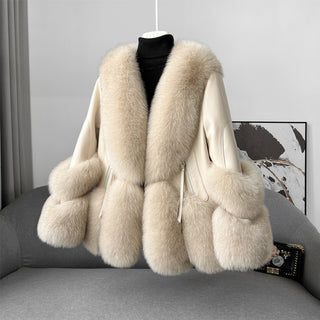 Women's Fur Coat A Young Down Jacket Thickened To Keep Warm - Phosgene