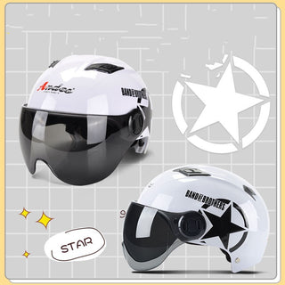 Winter Warm Battery Car Helmet Cute Korean Helmet - Phosgene