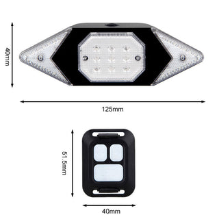 USB rechargeable bicycle turn signal - Phosgene