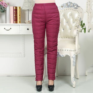 Women's double-sided straight slim slimming warm pants - Phosgene