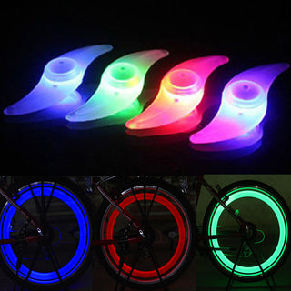 Bicycle Spokes Lamp Cycling Bike Willow LED Wheel Wire Lights Waterproof Bike Cycling Lamp Tire Valve Caps Wheel - Phosgene