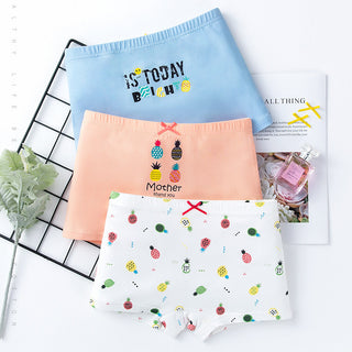 Creative Print Cotton Girls Underwear Boxer Set - Phosgene