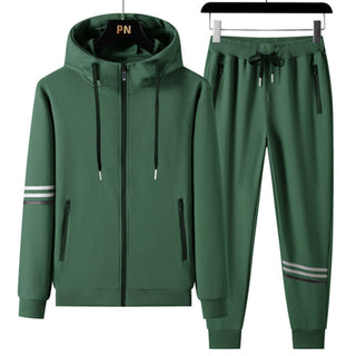 Men's Casual Sports Pure Cotton Hooded Sweater Trousers Two-piece Set - Phosgene