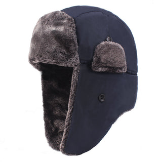 Men's Thickened Plus Velvet Ear Protection Hat - Phosgene