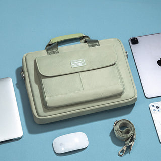 Simple And Creative Solid Color Laptop Bag - Phosgene