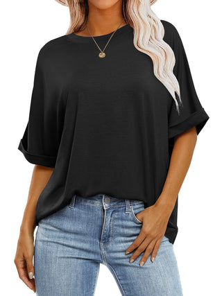 Women's Pullover Top Loose Short Sleeve - Phosgene