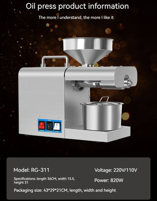 Xiangwei RG-311 & Rg-312 Household Oil Press - Phosgene