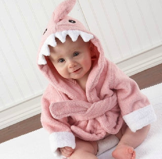 Cartoon Cute Animal Modeling Baby Bath Towels Baby Bathrobes Cotton Children's Bathrobes Baby Hooded - Phosgene