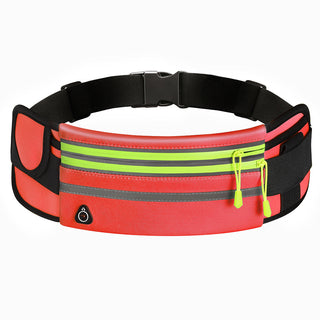 Double Zippers Waist Bags Waterproof Sports Running Fanny Pack - Phosgene