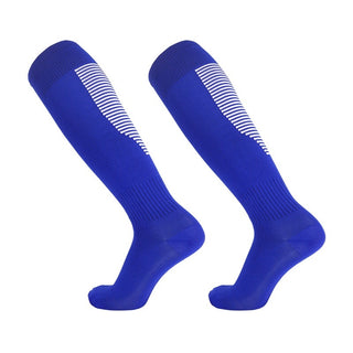 Thin Soccer Socks Men's Breathable Training Sports Children's Striped Over The Knee - Phosgene