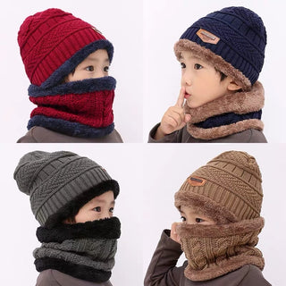 Warm knitted hat children's cap - Phosgene