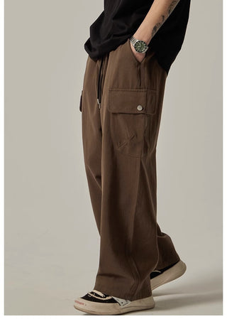 Retro Men's American Style Loose Casual Pants Phosgene