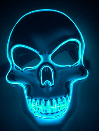 Halloween Skeleton Mask LED Glow Scary Mask - Phosgene