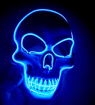 Halloween Skeleton Mask LED Glow Scary Mask - Phosgene