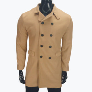 European And American New Plus Size Woolen Coat Men - Phosgene