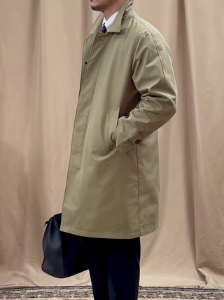 Lapel Single Breasted Business Casual Mid-length Trench Coat - Phosgene