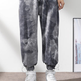 Elastic Waist Drawstring Ankle-tied Sweatpants Men - Phosgene