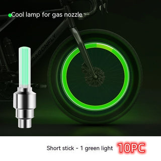 Neon Lights Tyre Wheel Valve Cap Light LED Car Tire Valve Caps Air Cover Tire Rim Valve Wheel Stem Cap Bike Light - Phosgene