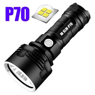 Strong Flashlight Focusing Led Flash Light Rechargeable Super Bright LED Outdoor Xenon Lamp - Phosgene