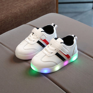 Kimmy White LED Sneakers Shoes - Phosgene