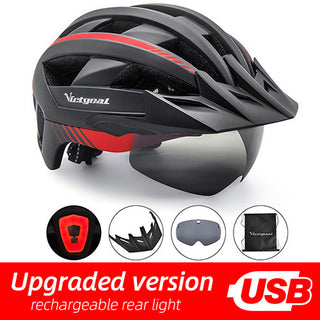 Driving helmet LED USB rechargeable bicycle helmet - Phosgene