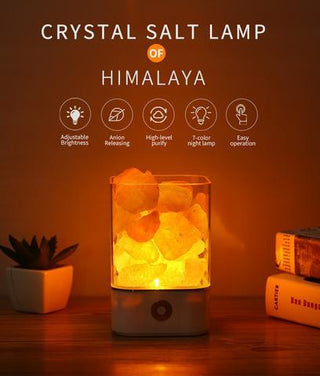 USB Crystal Light Himalayan Salt LED Lamp - Phosgene