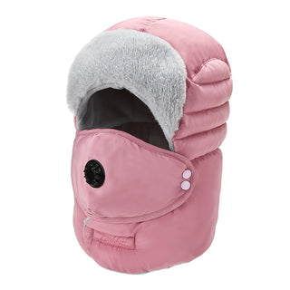 Women's Hat Cold-proof Hat Cycling Ear Protection Thickened Cold-proof Warm Cotton Cap - Phosgene