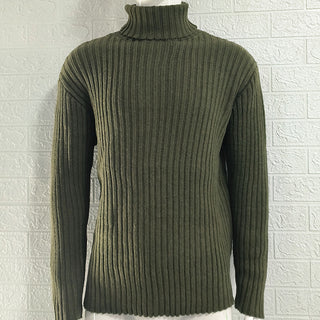 Men's Solid Color Slim Fit Knit Top Autumn And Winter New Sweater Fashion European And American Style Phosgene