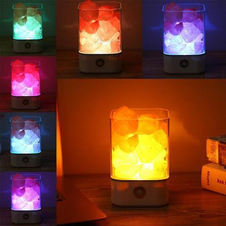 USB Crystal Light Himalayan Salt LED Lamp - Phosgene