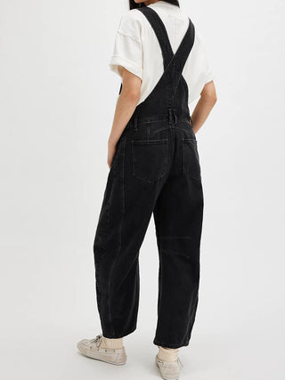 Casual Loose Denim Overalls - Phosgene