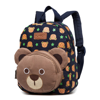 Custom-made children's schoolbag, canvas, rabbit, bear, baby, baby, baby and baby cartoon package - Phosgene