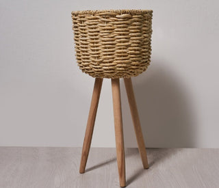 Floor - standing flowerpot straw furniture - Phosgene