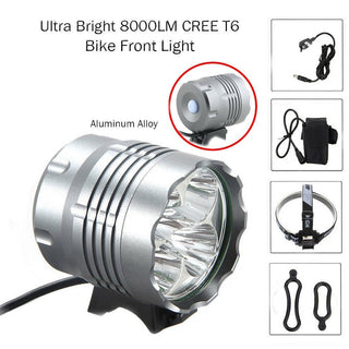 LED Mountain Bike Headlight 5T6 Bicycle Light - Phosgene