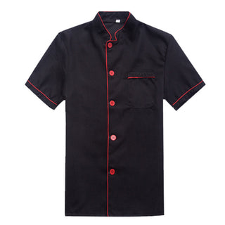 Summer Men's Chinese Chef Clothes Short Sleeve Phosgene