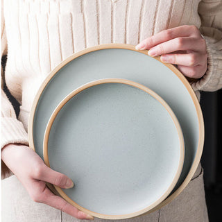 Pure color matte ceramic plate - Phosgene