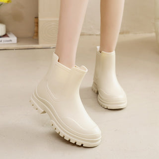 Cross-border Ladies Outdoor Work Rain Boots Lightweight Non-slip Rubber Shoes Kitchen Shoe Cover - Phosgene