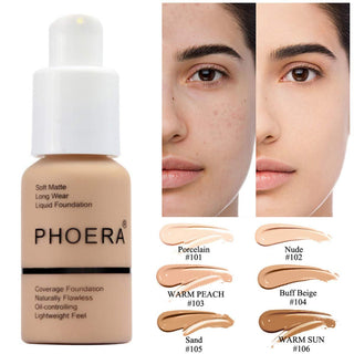 Explosive Press Type Oil Control Natural Color Matte Concealer Foundation Cream - Phosgene