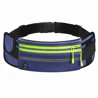 Double Zippers Waist Bags Waterproof Sports Running Fanny Pack - Phosgene