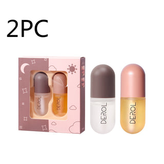 Day Night Instant Volume Lip Plumper Oil Clear Lasting Nourishing Repairing Reduce Lip Fine Line Care Lip Beauty Cosmetic - Phosgene