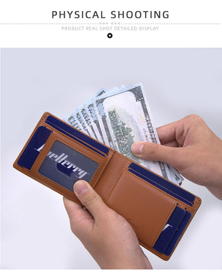 New Men's Wallet Short And Simple Two Fold - Phosgene