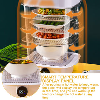 Multi-layer Dish Cover Heat Preservation Kitchen Cover Dining Table Leftover Storage Box Transparent Stack Cooking Hood Steamer Phosgene