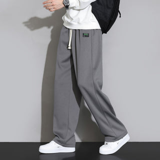 Sweatpants Men's Straight Casual Trousers Loose Wide Leg Sports Pants - Phosgene