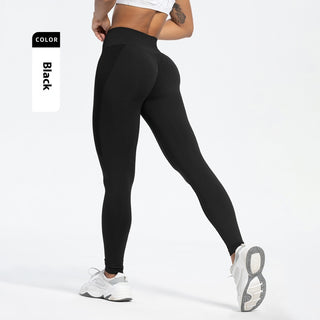 European And American Sports Seamless Hip Raise Yoga Pants Women Phosgene