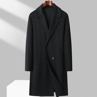 Winter Double-sided Woolen Coat Men's Mid-length Wool Casual Thickening Woolen Coat - Phosgene