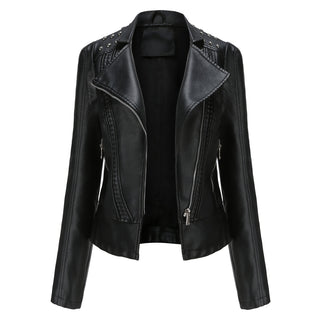 Women's Leather Jacket Slim Thin Small Coat - Phosgene