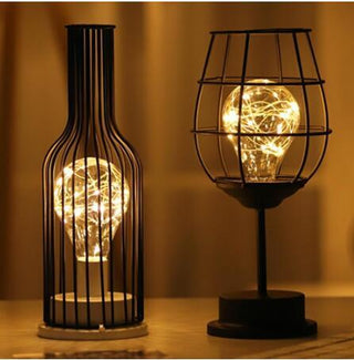 Minimalist hollow table lamps - Phosgene