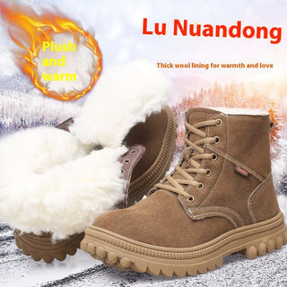 Non-slip Comfortable Wear-resistant Snow Boots Wool Boots - Phosgene