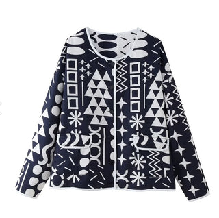 Printed Reversible Cotton-padded Coat Coat - Phosgene